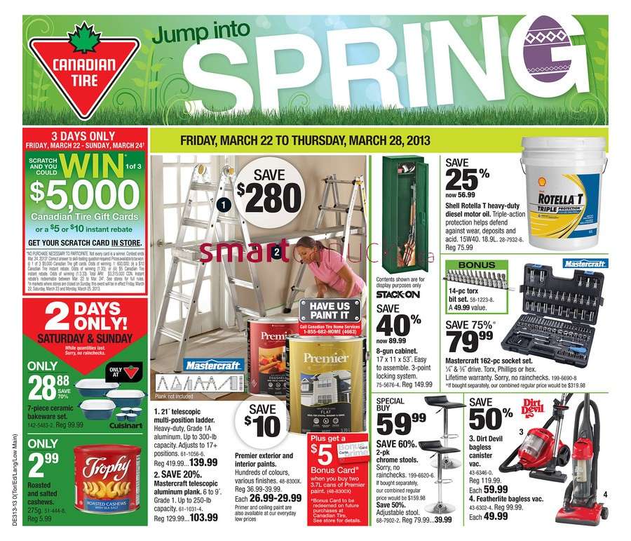 Canadian Tire Flyer: Friday, March 22 to Thursday, March 28, 2013