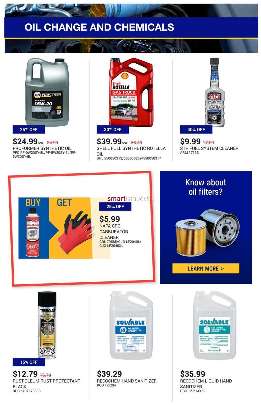 Napa Auto Parts Flyer July To