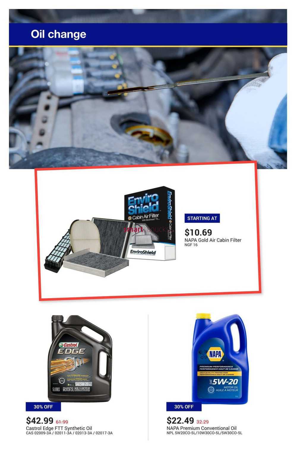 Napa Auto Parts Flyer August To