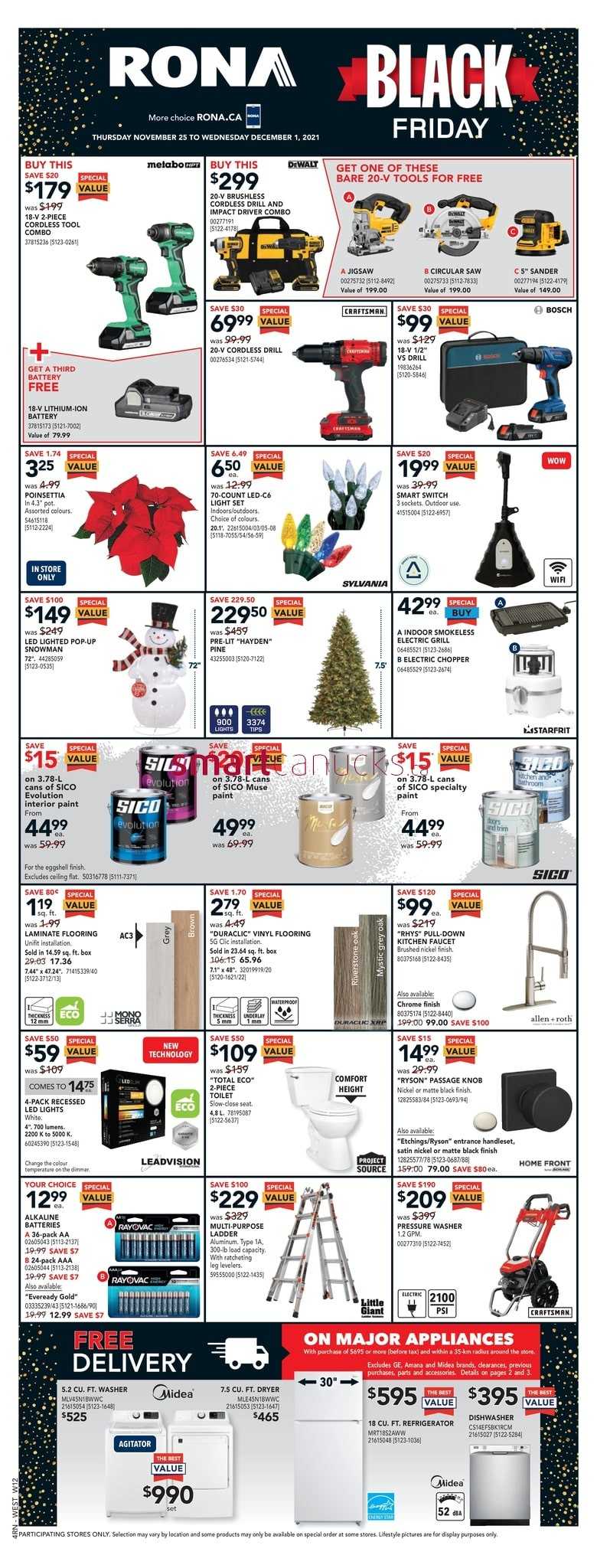 Rona West Black Friday Flyer November To December