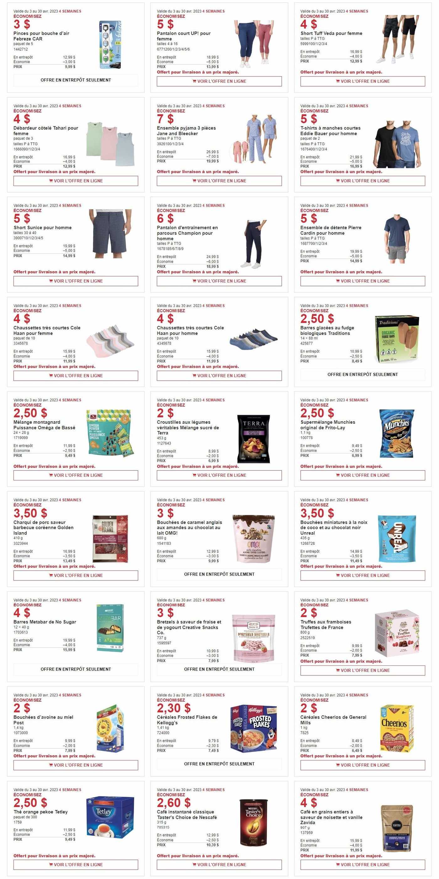 Costco Qc Weekly Savings April To