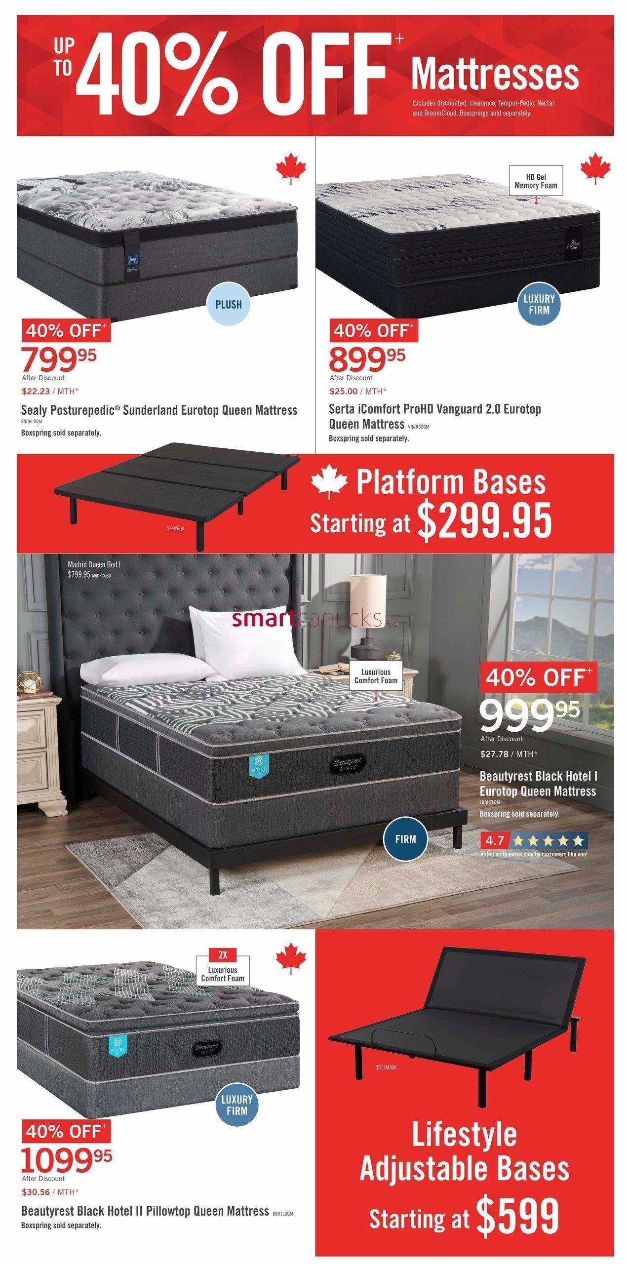 The Brick Mattress Store Flyer June To July