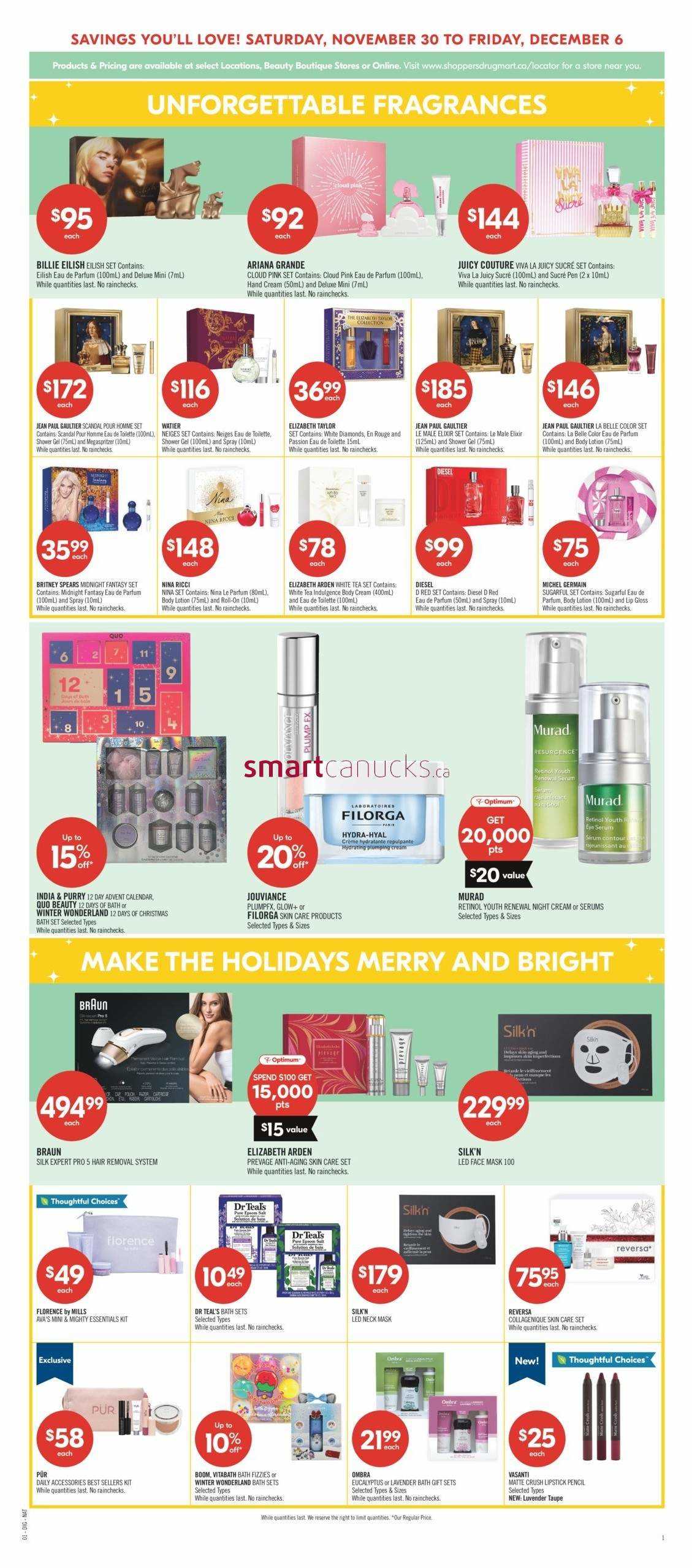 Shoppers Drug Mart ON Flyer November 30 To December 6