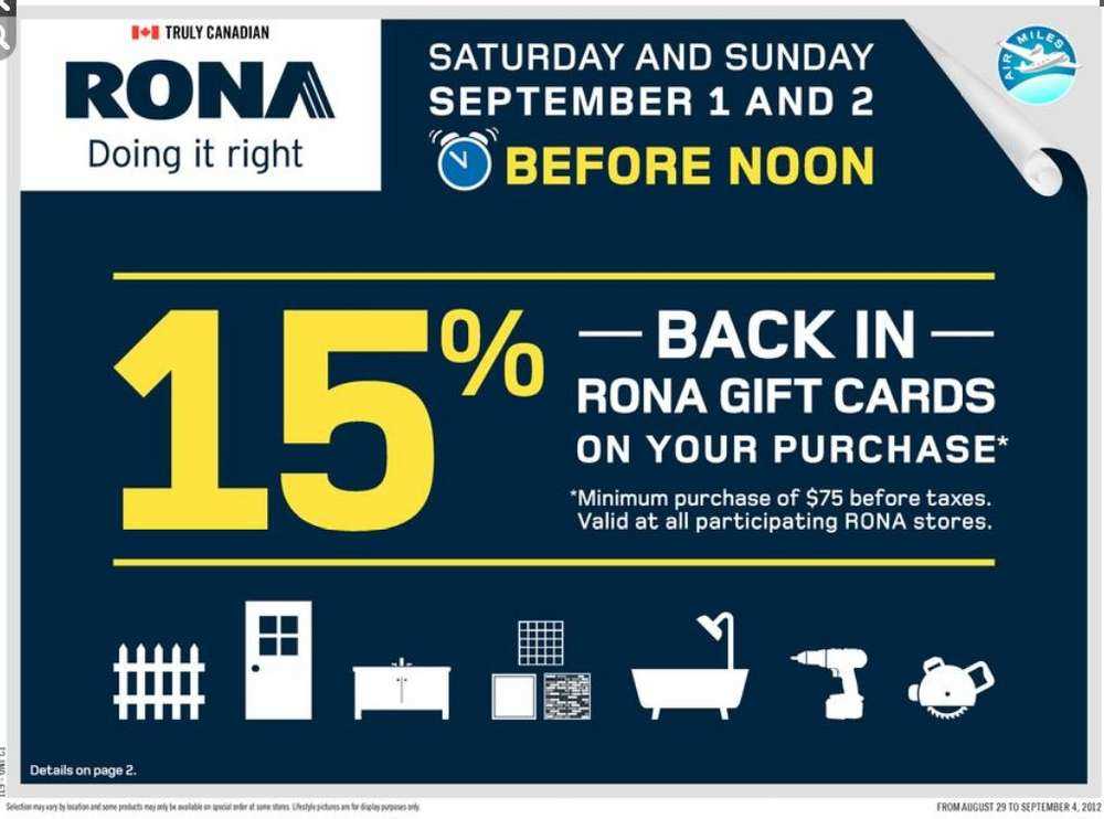 Rona Flyer