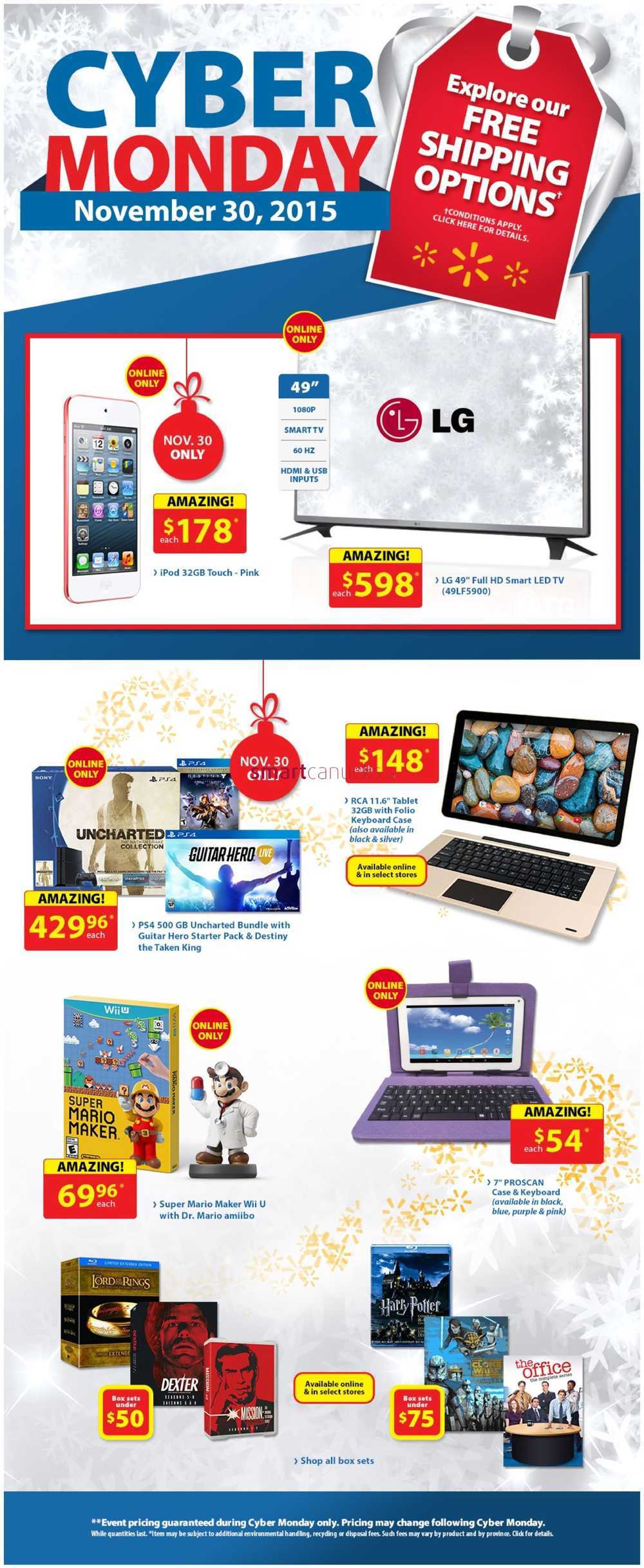 Walmart Canada Cyber Monday Flyer 2015 | Walmart Canada Flyers, Coupons & Sales