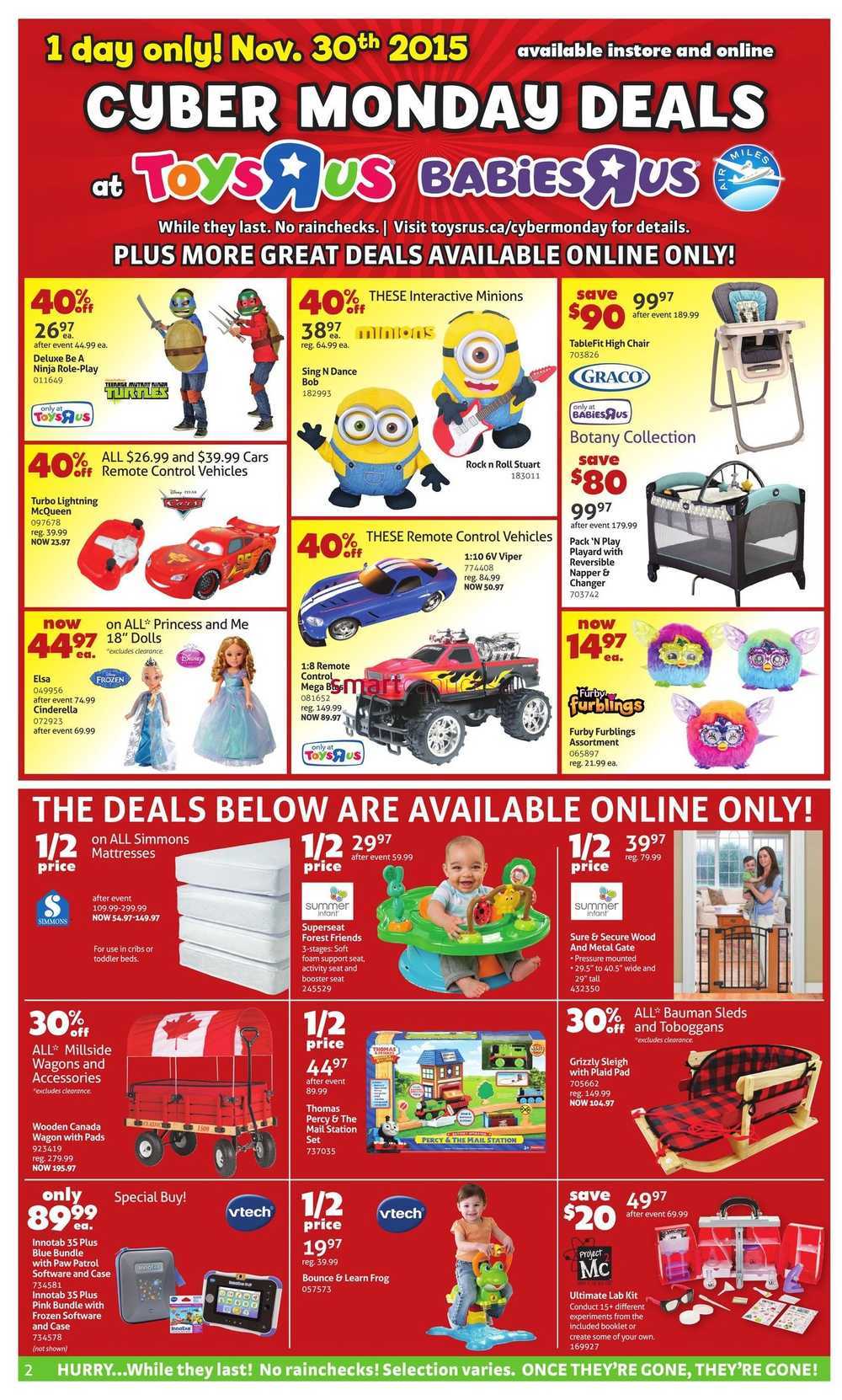 cyber deals on toys