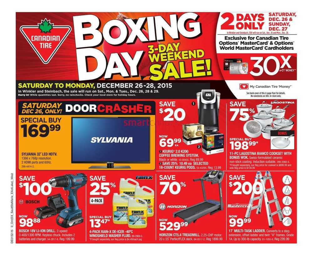 Canadian Tire (ON) Boxing Day Flyer December 26 to 31