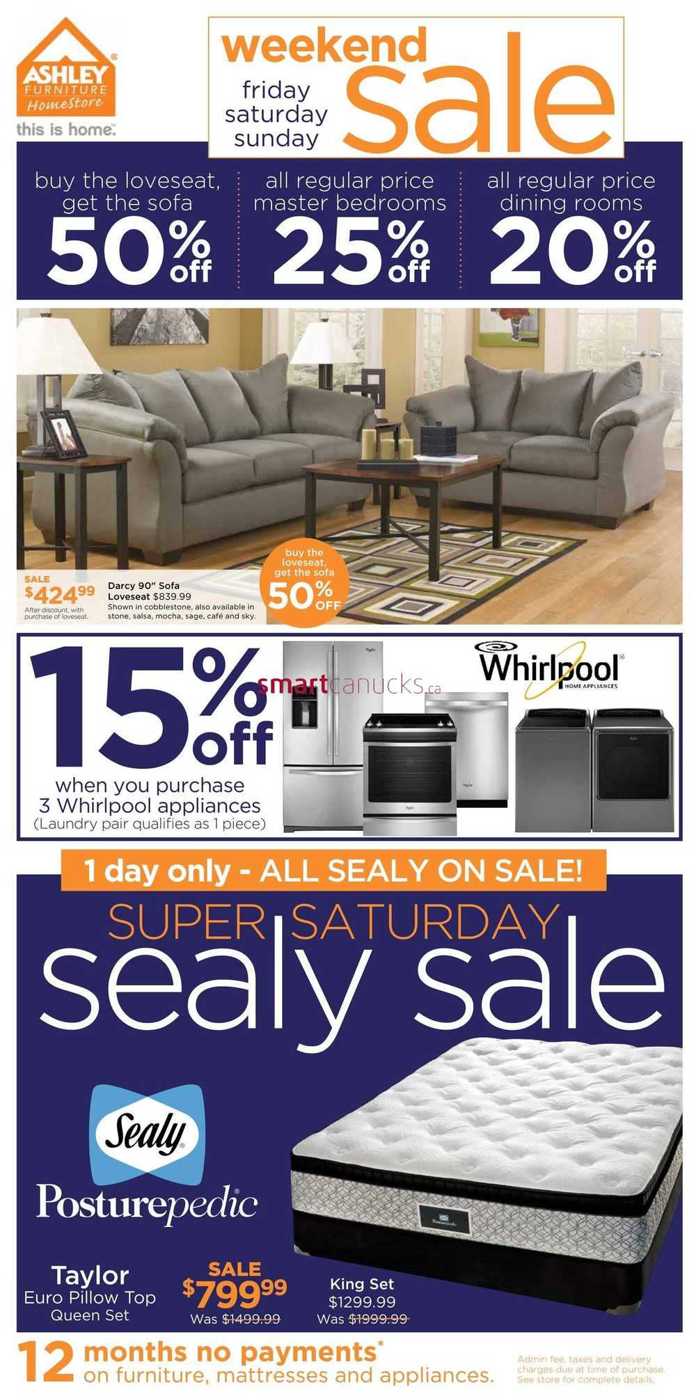 Ashley Furniture HomeStore (West) Weekend Sale Flyer February 26 to 28