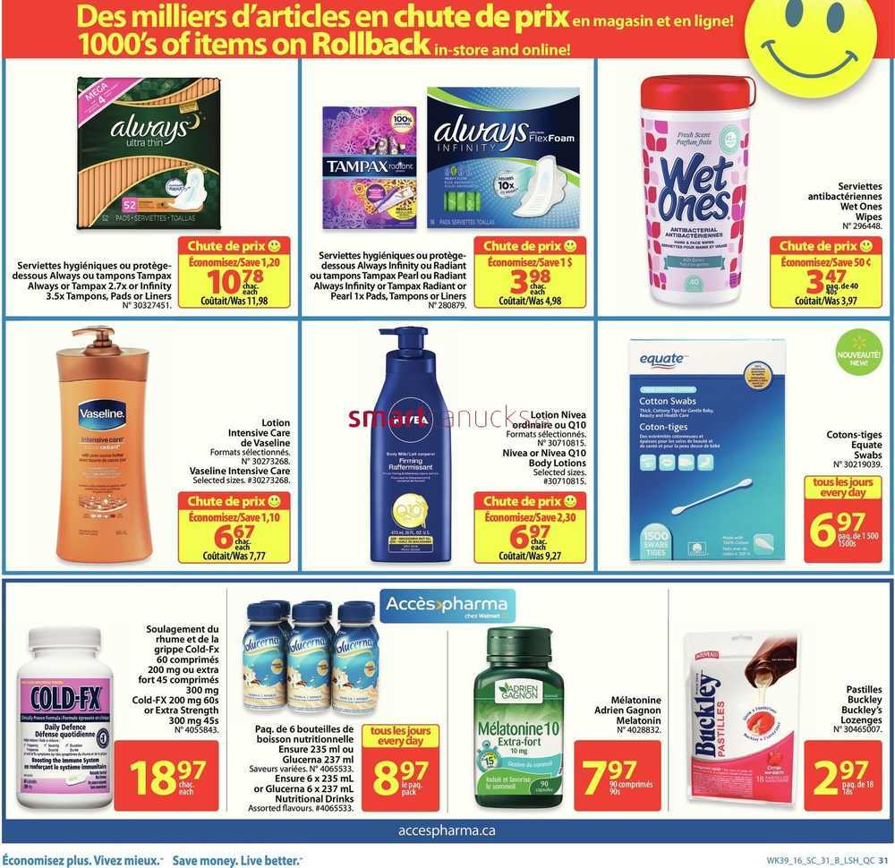 Walmart Supercentre Qc Flyer October To