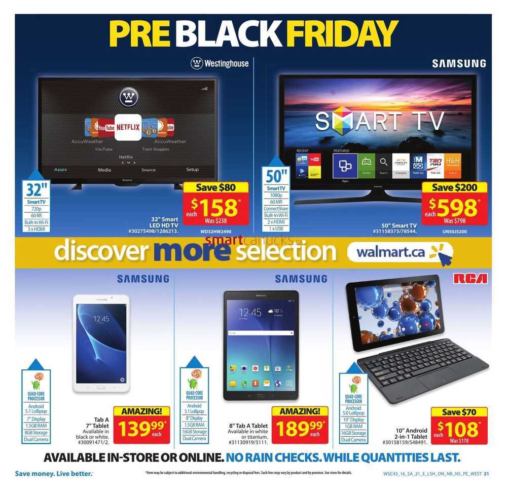 Walmart Canada Pre-Black Friday Flyer (Nov 17 - 23)