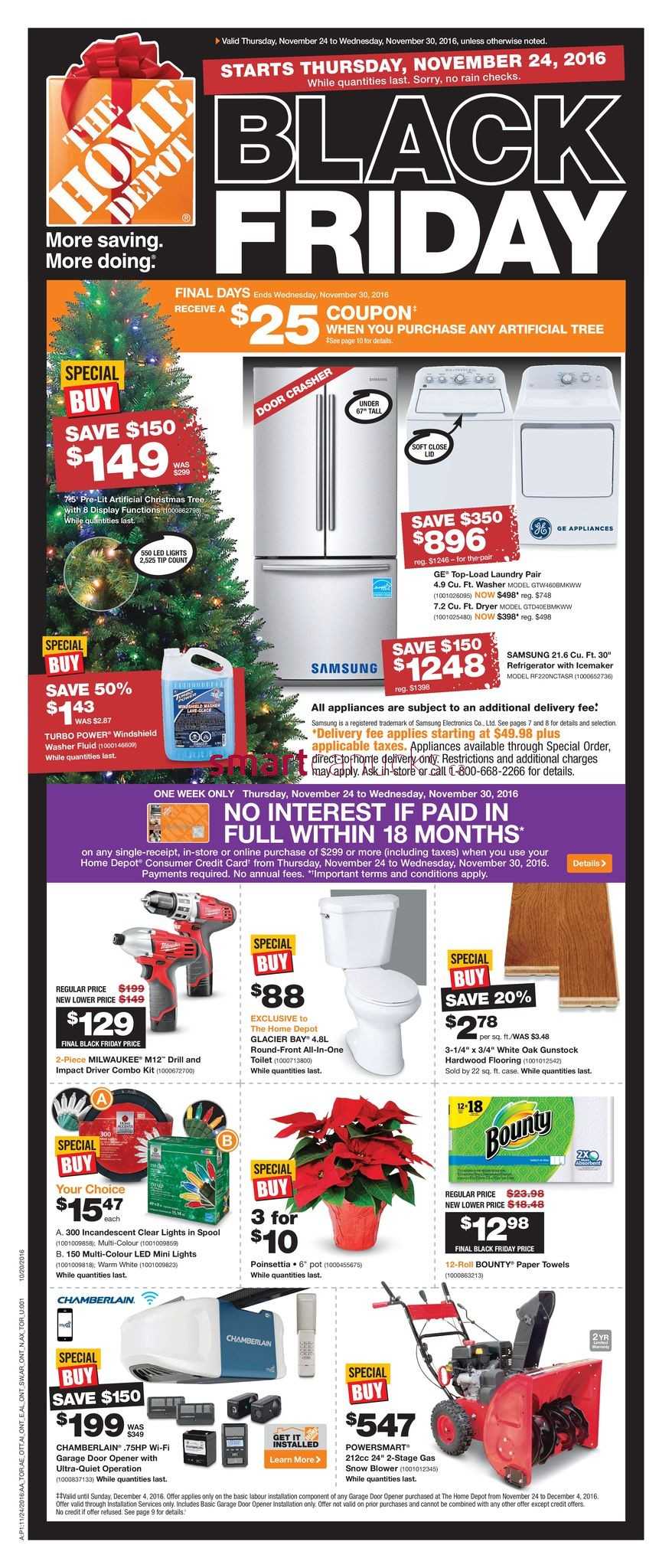 Home Depot (ON) Black Friday Flyer November 24 to 30, 2016