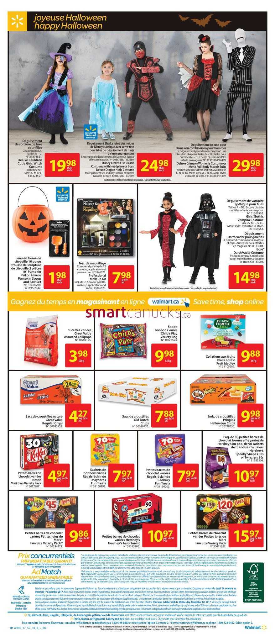 Walmart Supercentre Qc Flyer October To November