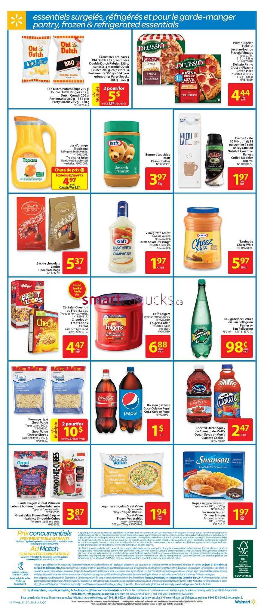 Walmart Supercentre Qc Flyer December To