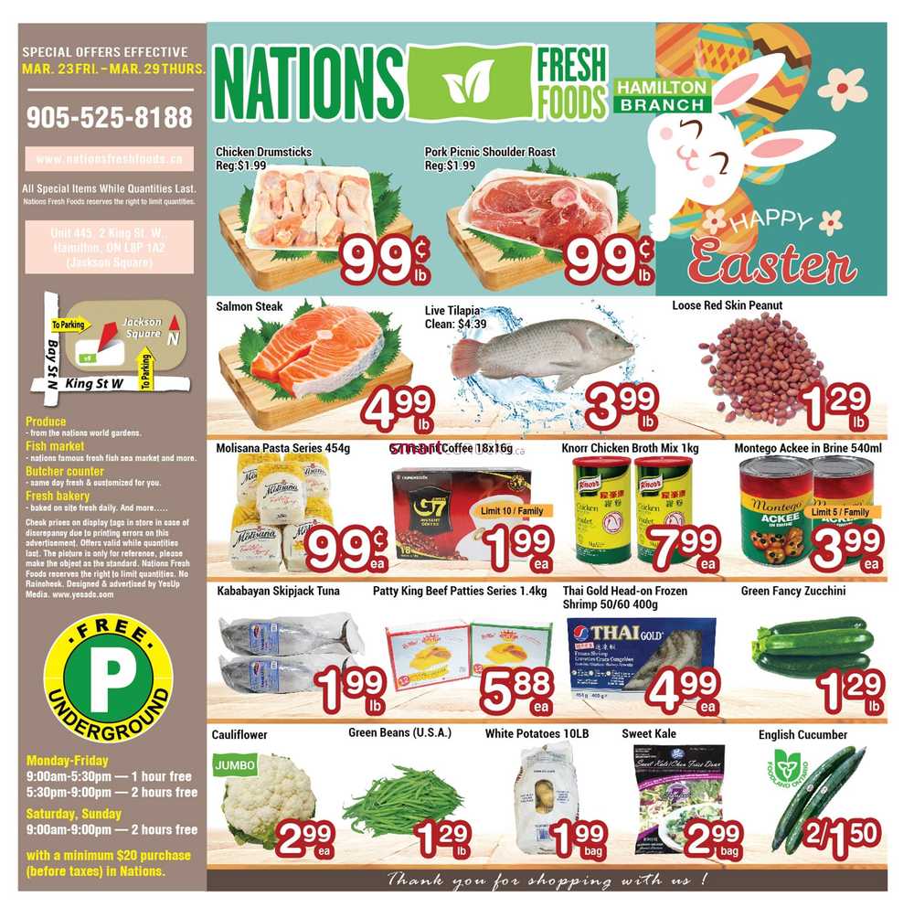 Nations Fresh Foods (Hamilton) Flyer March 23 to 29