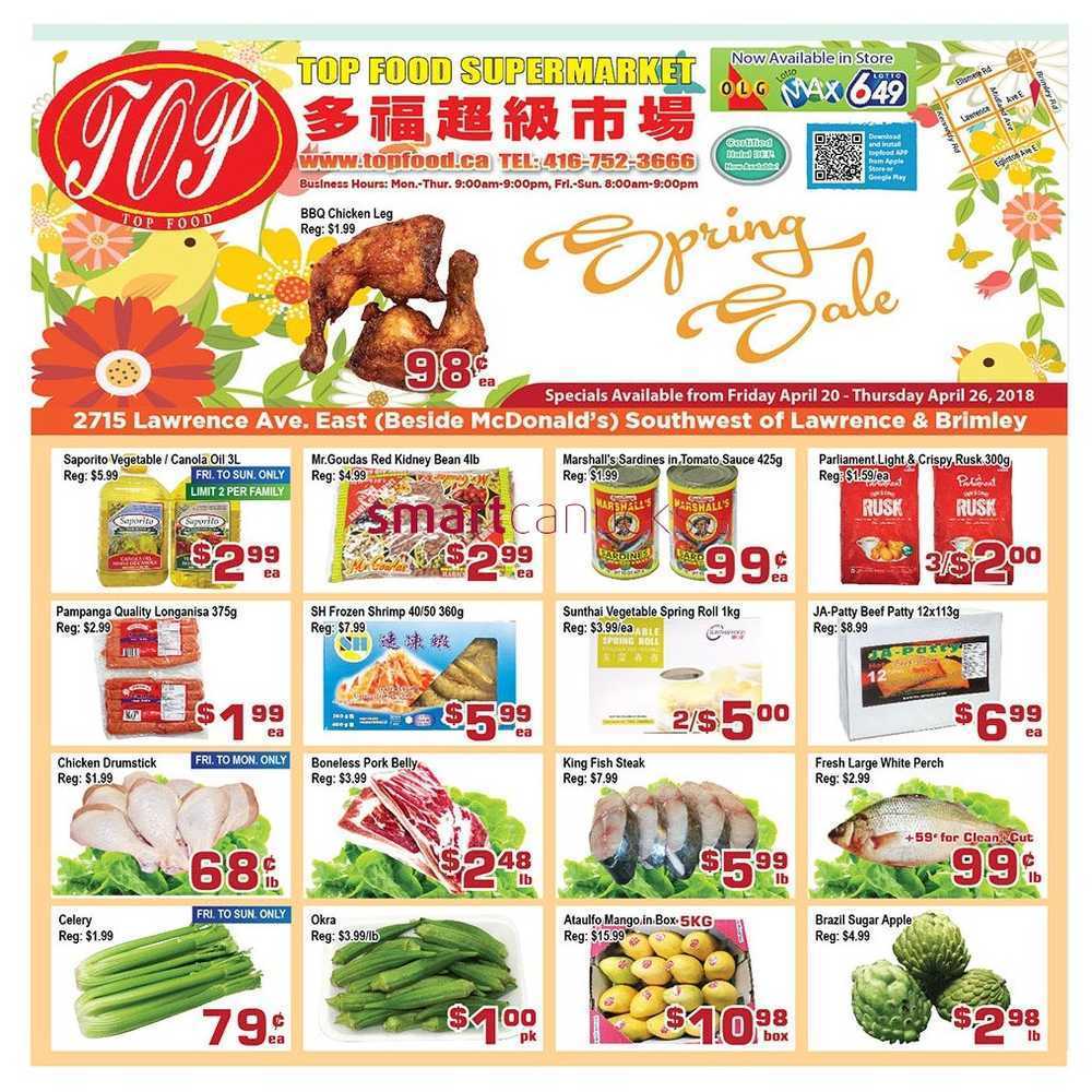 Top Food Supermarket Flyer April 20 to 26