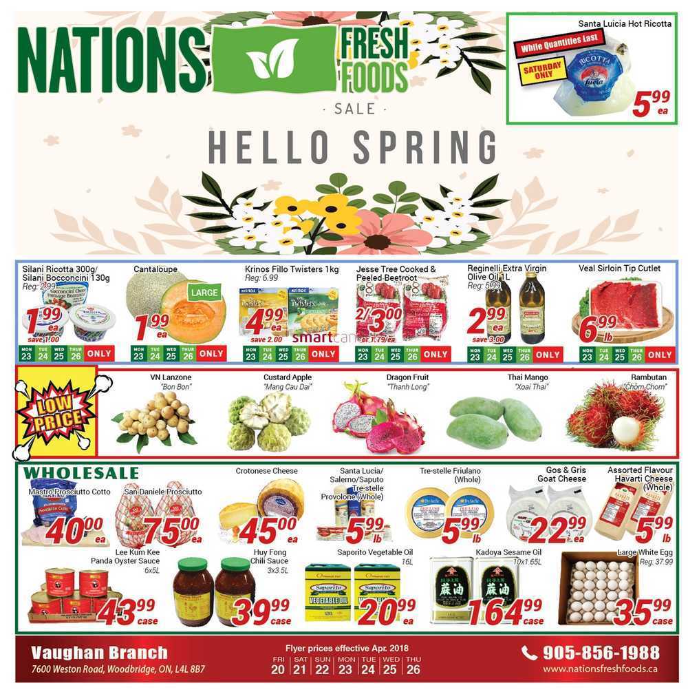 Nations Fresh Foods (Vaughan) Flyer April 20 to 26