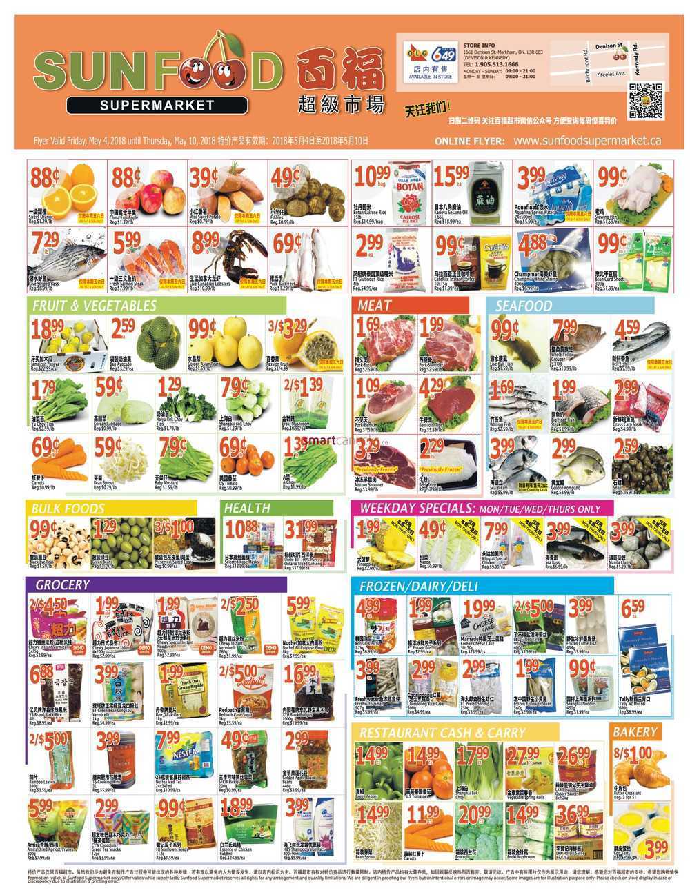 Sunfood Supermarket Flyer May 4 to 10