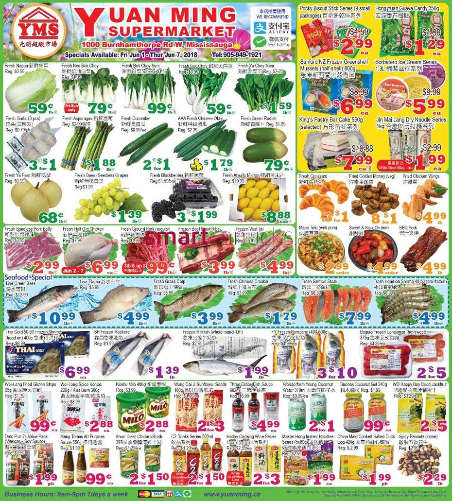 Yuan Ming Supermarket Flyer June 1 to 7