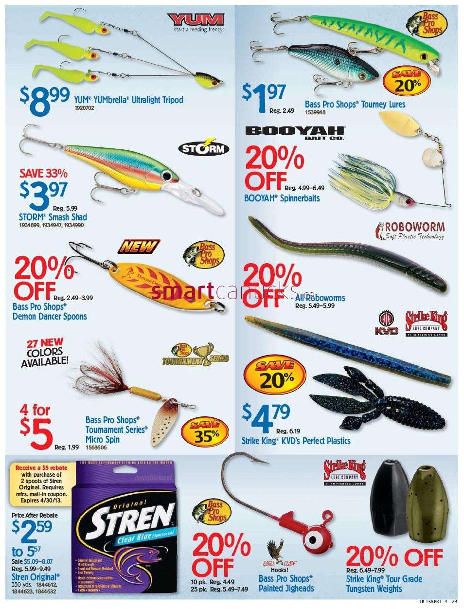 Bass Pro Shops Spring Fishing Sale flyer Apr 1 to 14