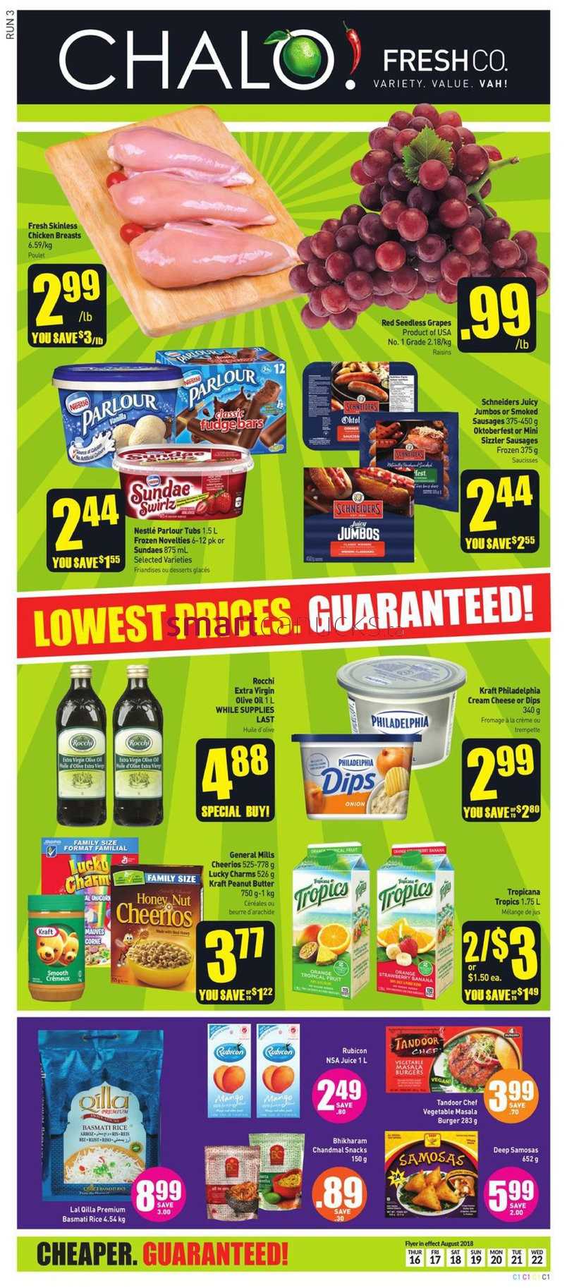 Chalo! FreshCo Flyer August 16 to 22