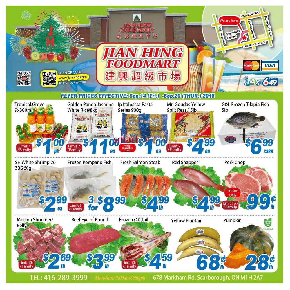Jian Hing Foodmart (Scarborough) Flyer September 14 to 20