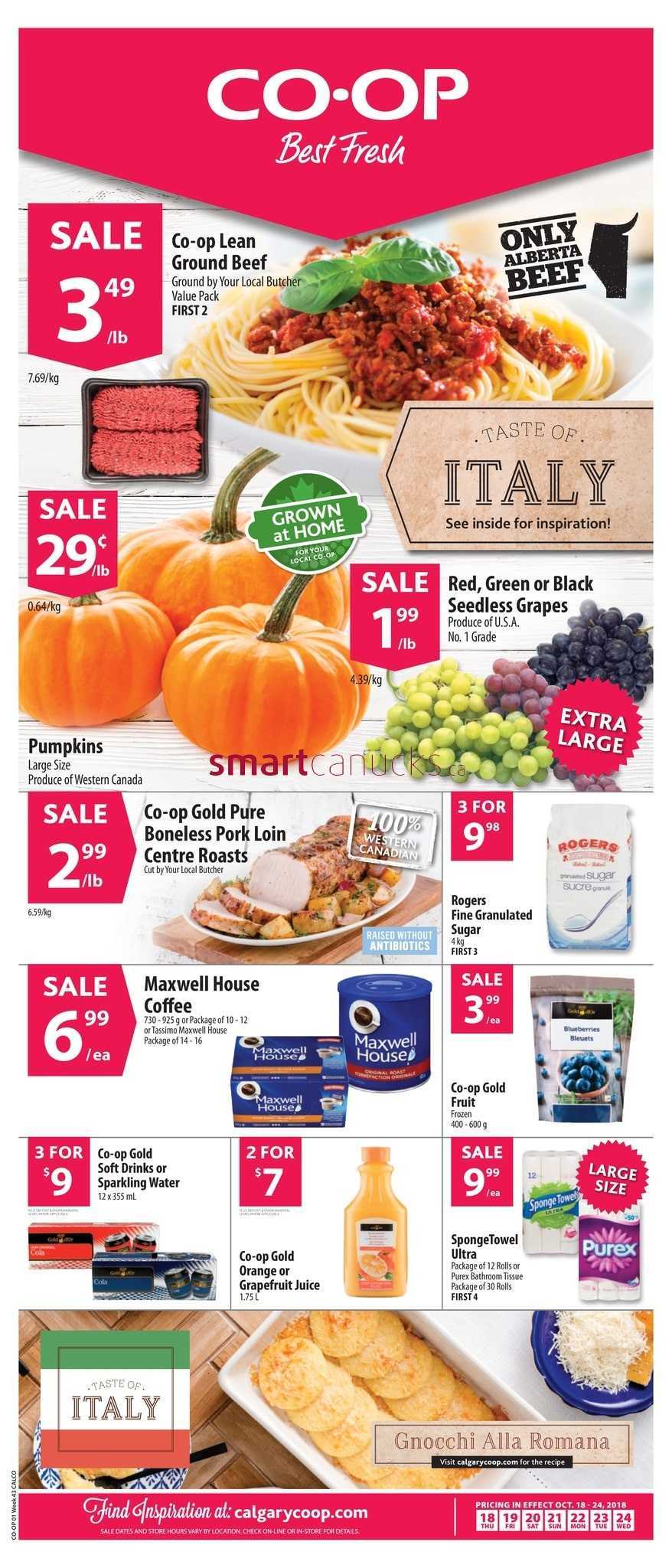 Calgary Co op Flyer October 18 To 24
