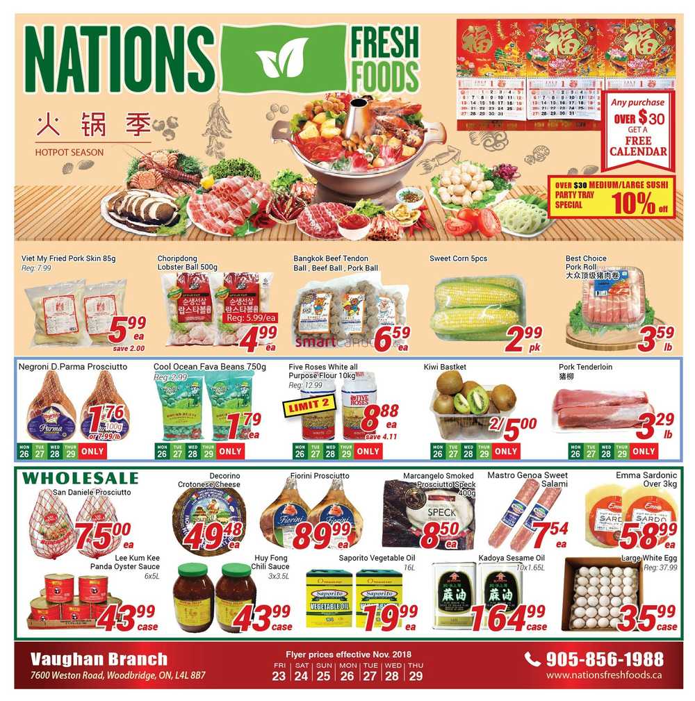 Nations Fresh Foods (Vaughan) Flyer November 23 to 29