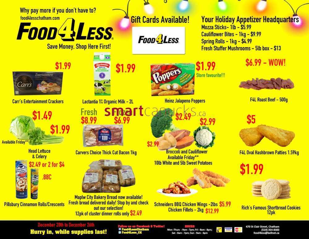 Food 4 Less (Chatham) Flyer December 20 to 26