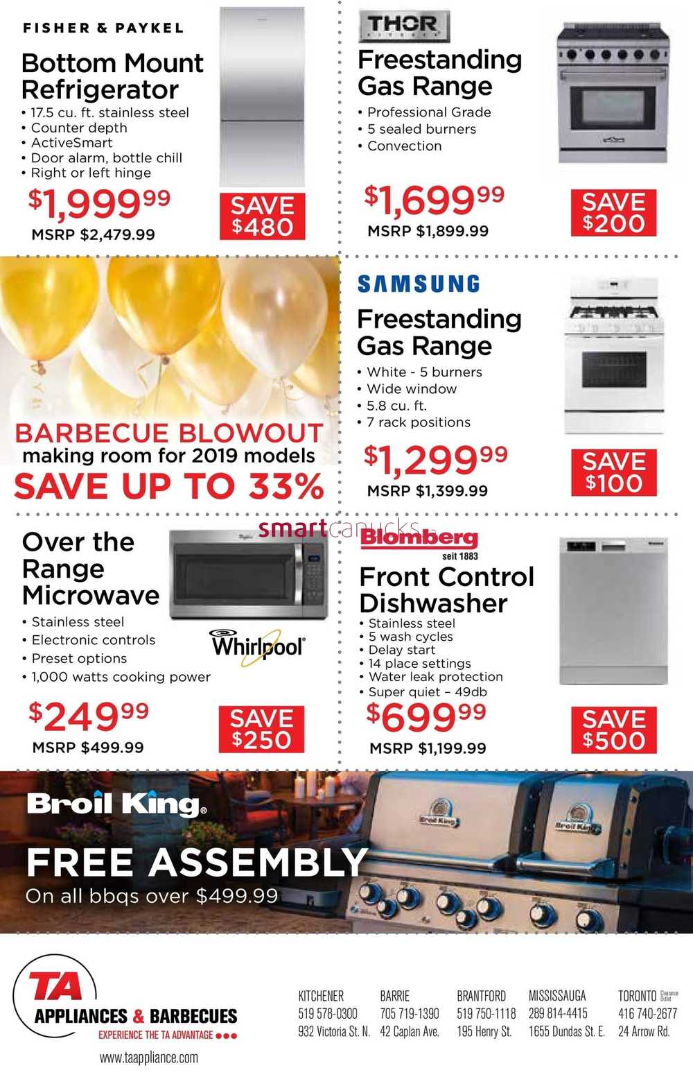 Ta Appliances Barbecues Kitchener On