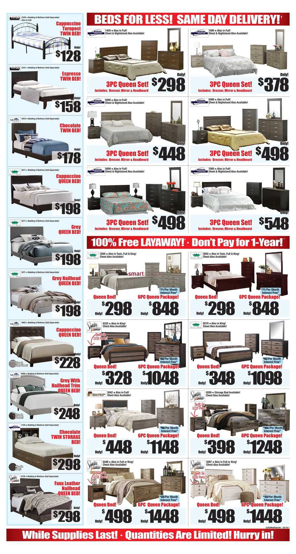 Surplus Furniture Mattress Warehouse Calgary Flyer February 26