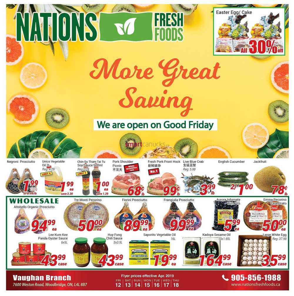 Nations Fresh Foods (Vaughan) Flyer April 12 to 18