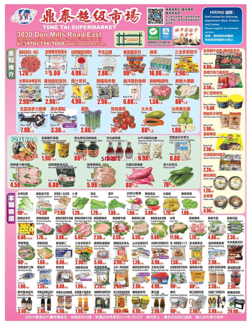 Tone Tai Supermarket Flyer May 24 to 30
