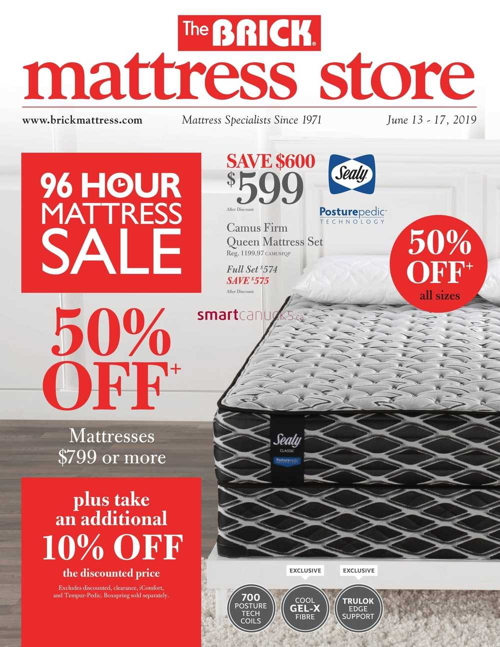 The Brick Mattress Store Flyer June 13 to 17