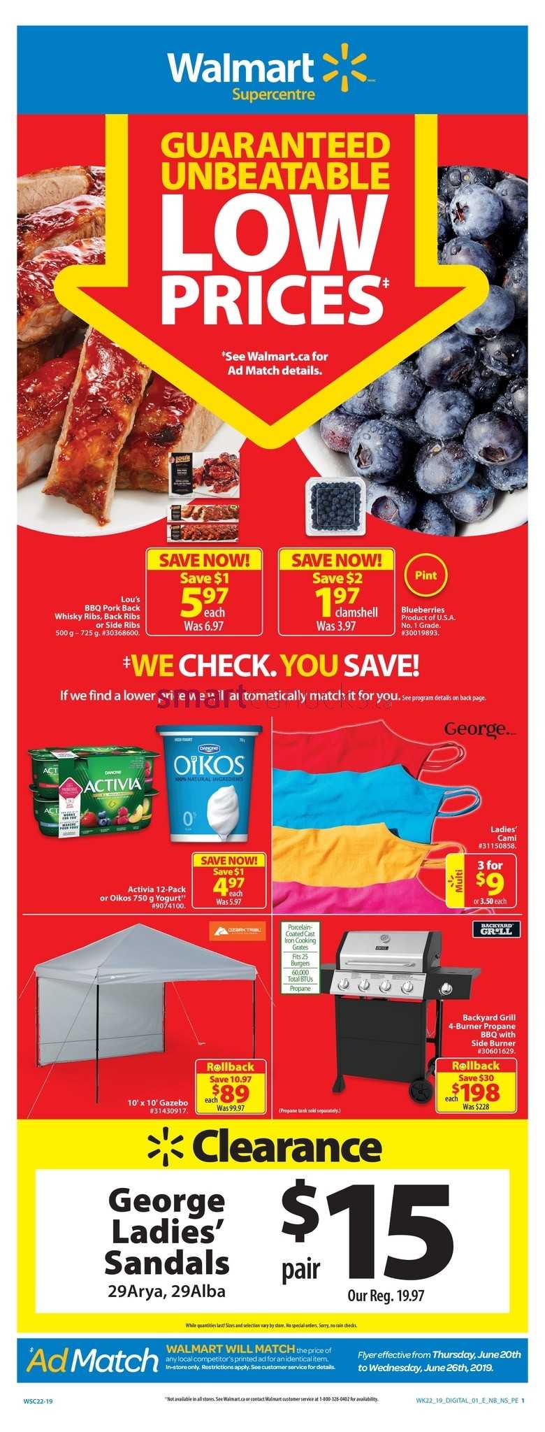 Walmart Supercentre (Atlantic) Flyer June 20 to 26