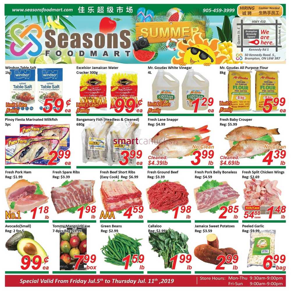 Seasons Food Mart (Brampton) Flyer July 5 to 11