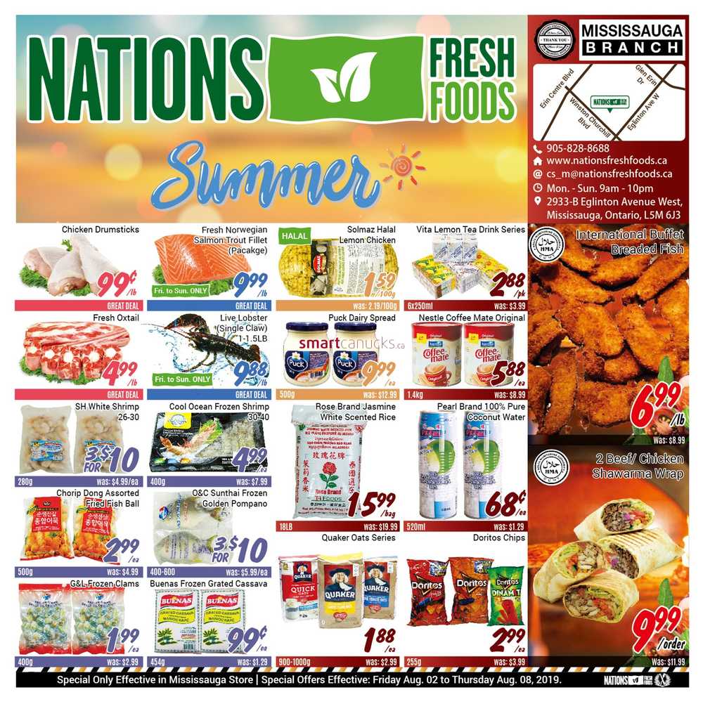 Nations Fresh Foods (Mississauga) Flyer August 2 to 8