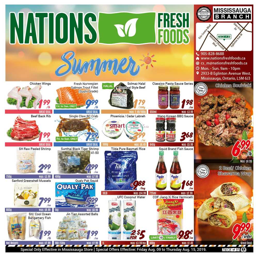 Nations Fresh Foods (Mississauga) Flyer August 9 to 15