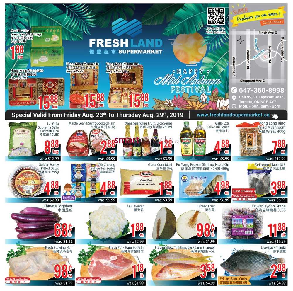 FreshLand Supermarket Flyer August 23 to 29