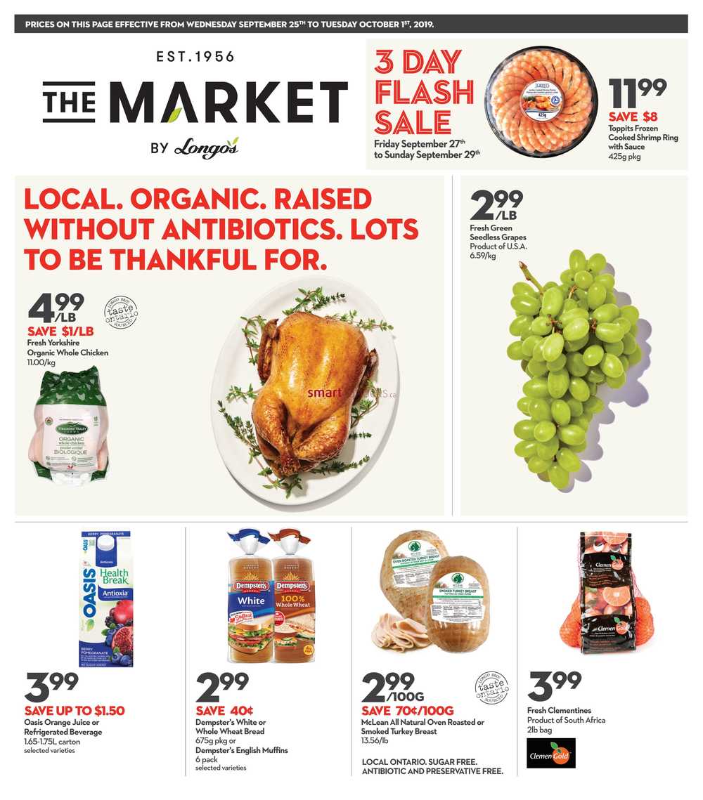 The Market by Longo's Flyer September 25 to October 1.