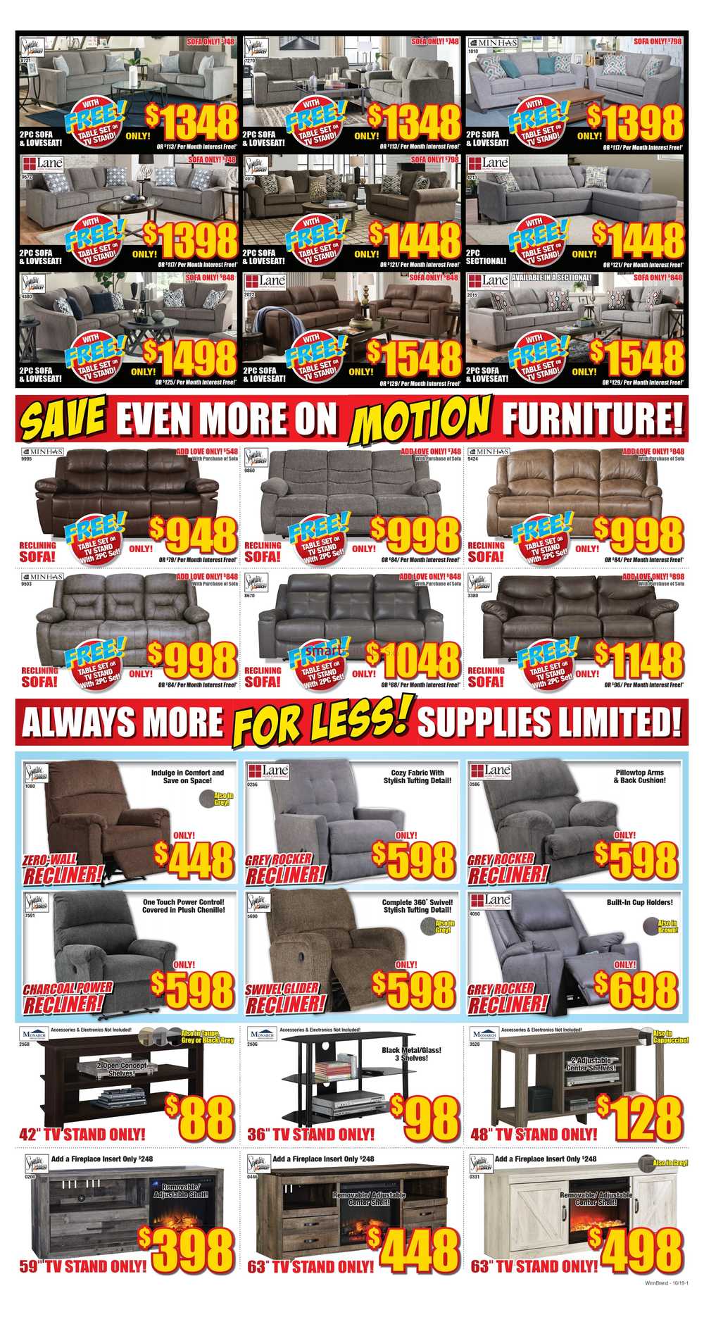 Surplus Furniture & Mattress Warehouse (Brandon) Flyer October 1 to 14