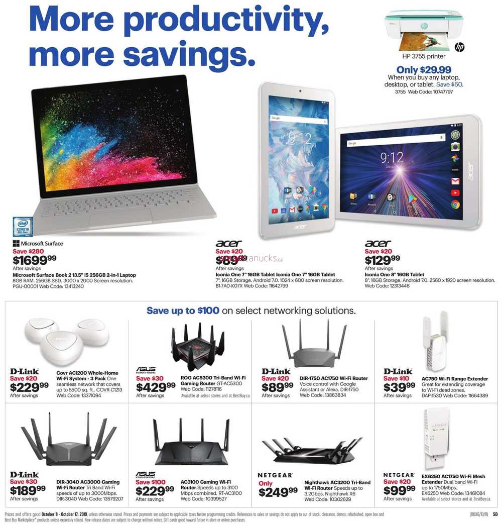 Best Buy Anniversary Sale Flyer October 11 to 17