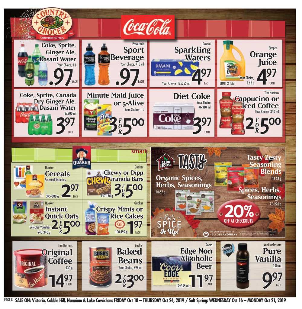 Country Grocer Flyer October 18 to 24