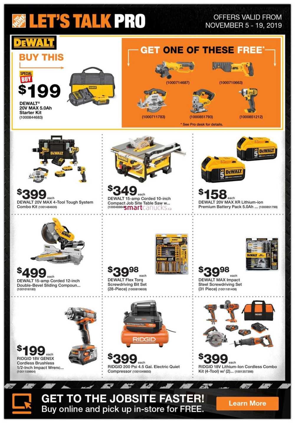 Home Depot Pro Flyer November 5 to 19