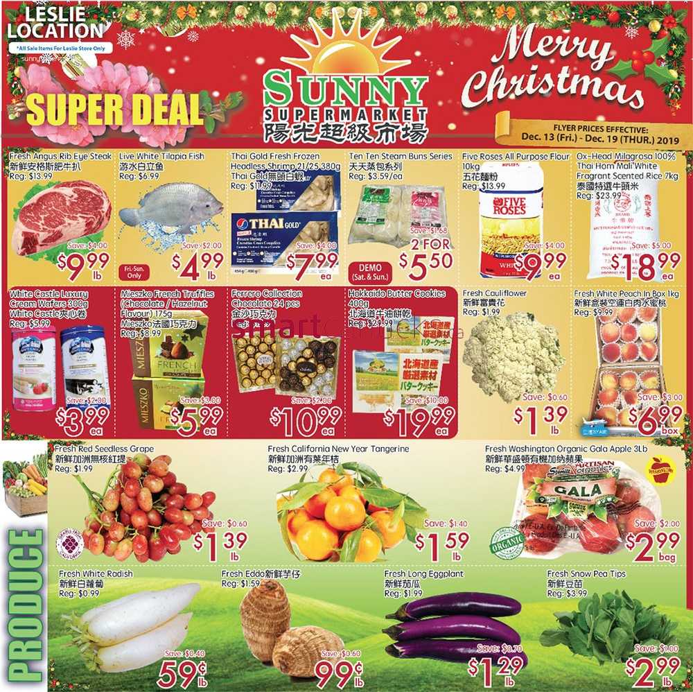 Sunny Supermarket (Leslie) Flyer December 13 to 19