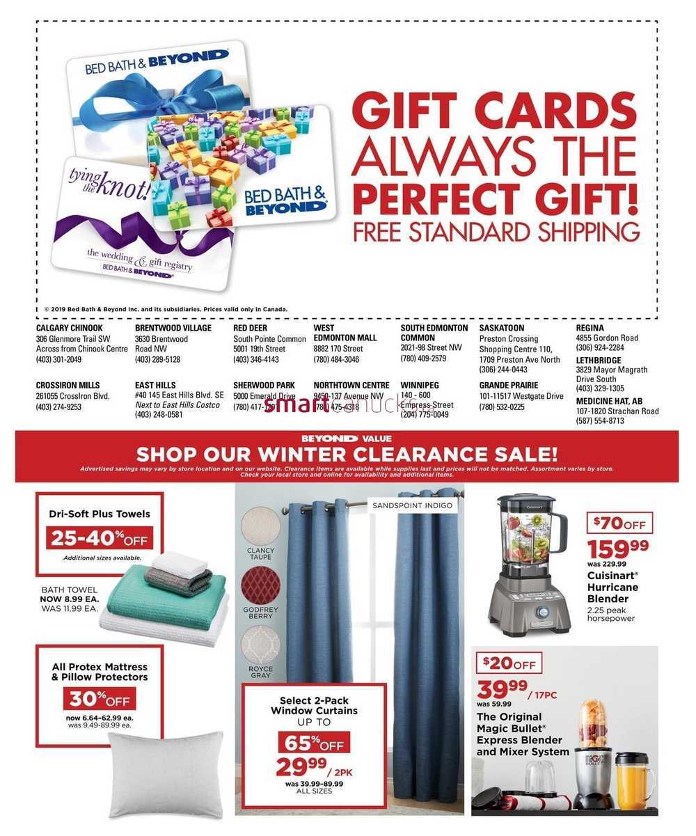 Bed Bath & Beyond January Catalogue