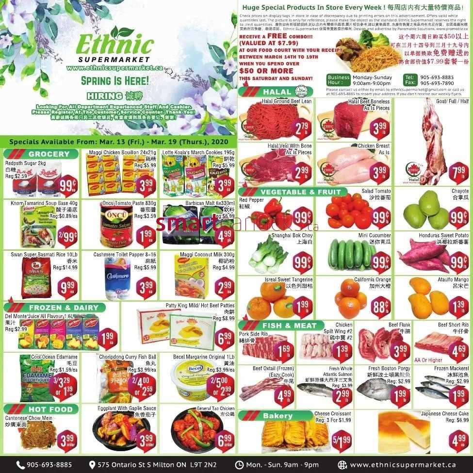Ethnic Supermarket Flyer March 13 to 19