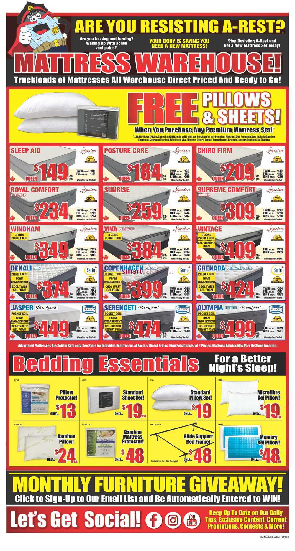 Surplus Furniture & Mattress Warehouse (Charlottetown) Flyer March 17 to 30