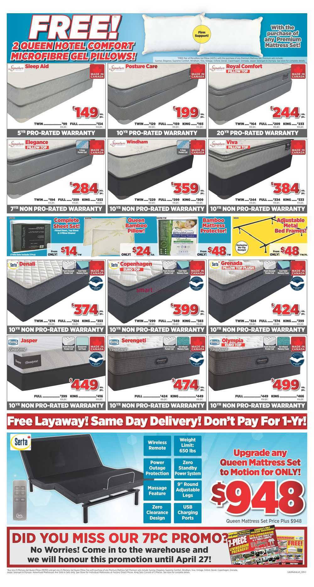 Surplus Furniture & Mattress Warehouse (Edmonton) Flyer March 31 to April 6