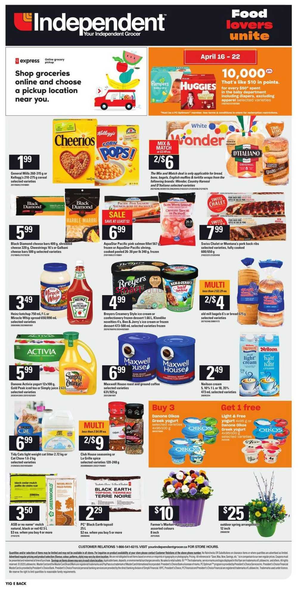 Independent Grocer (ON) Flyer April 16 to 22