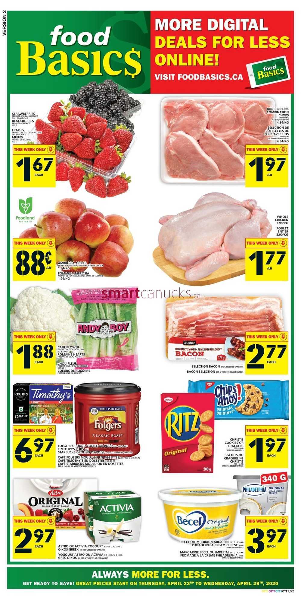 Food Basics Ottawa Region Flyer April 23 To 29